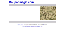 Tablet Screenshot of couponmagic.com